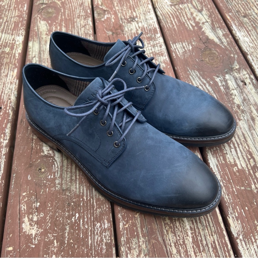 COLE HAAN Men's Berkshire Lace Up Lug Sole Water Resistant Oxford Shoes|Size:10M